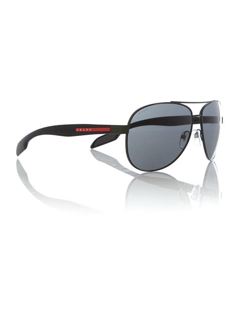 prada linea rossa 55qs|Prada Linea Rossa Grey Gradient Pilot Men's .